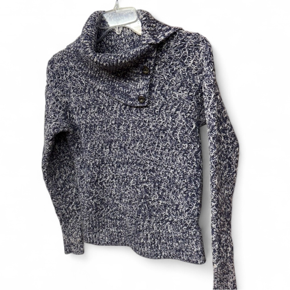 Banana Republic Marled Navy Sweater - Picture 2 of 6